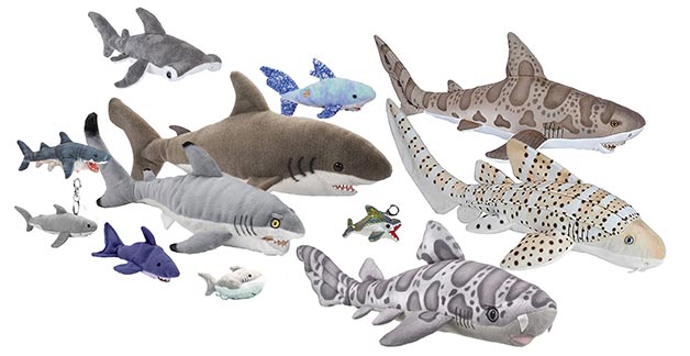 plush toy sharks