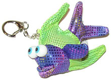 purplegreenfishkeychain